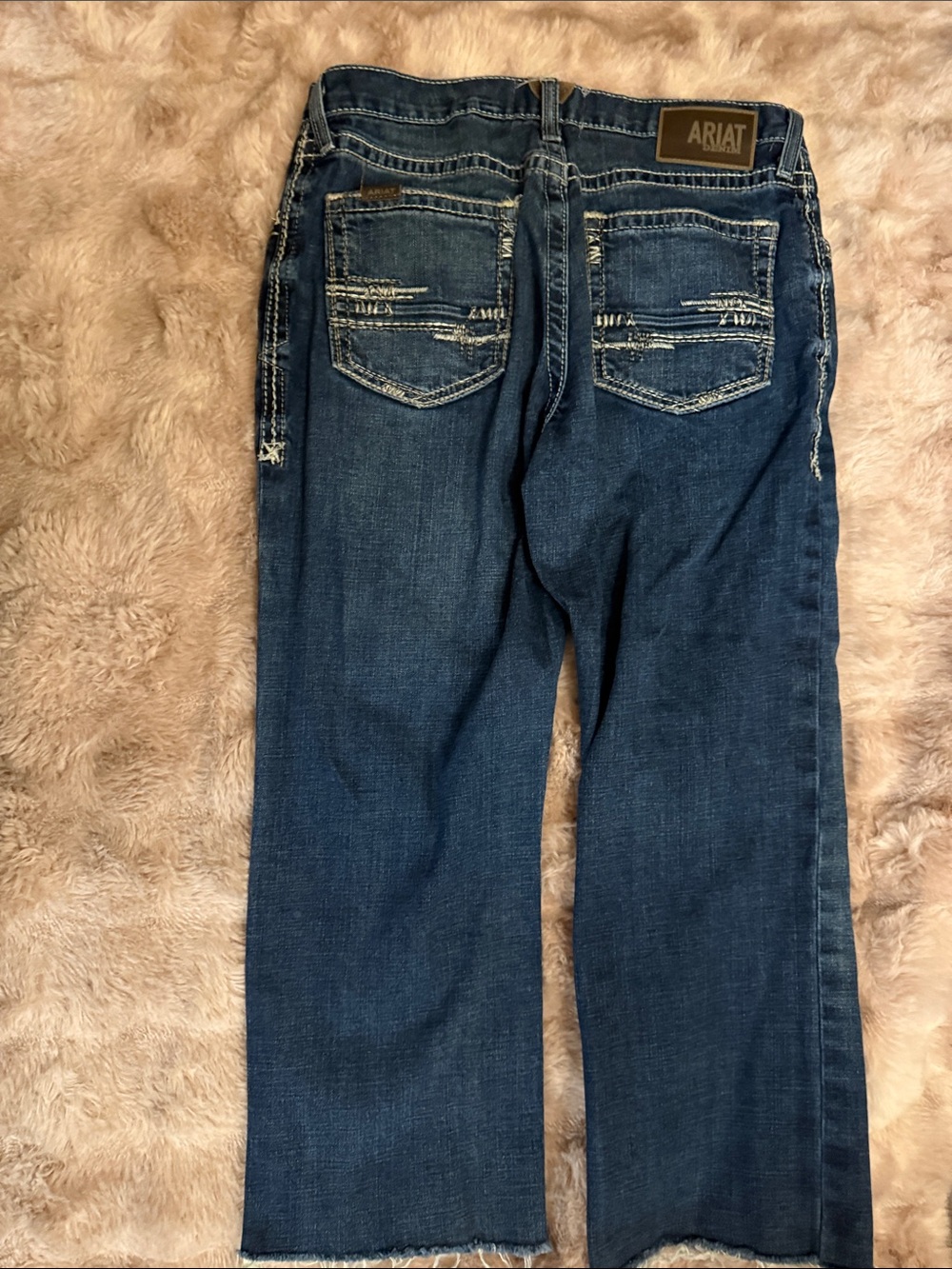 Ariat Men's Dark Blue Relaxed Straight-Leg Jeans